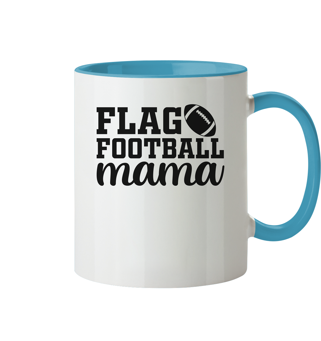 Flag Football Mom - Two-Tone Mug