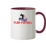 Playoff Flag Football  Men red - Tasse zweifarbig