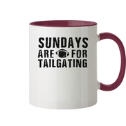 Sundays are for Tailgating  - Tasse zweifarbig