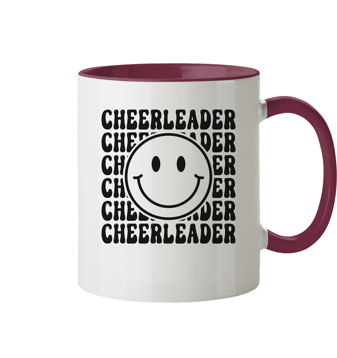 Cheerleader Smiley - Two-tone mug