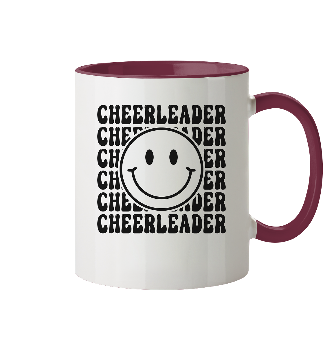 Cheerleader Smiley - Two-tone mug