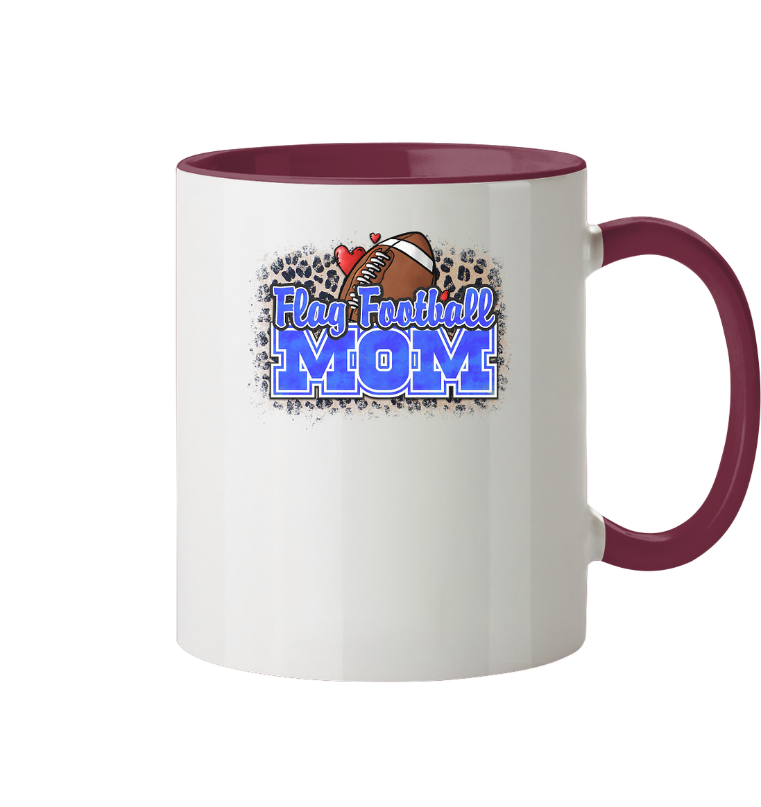 Flag Football Mom - Two-Tone Mug