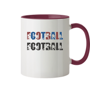 Football Silhouette - Tasse zweifarbig