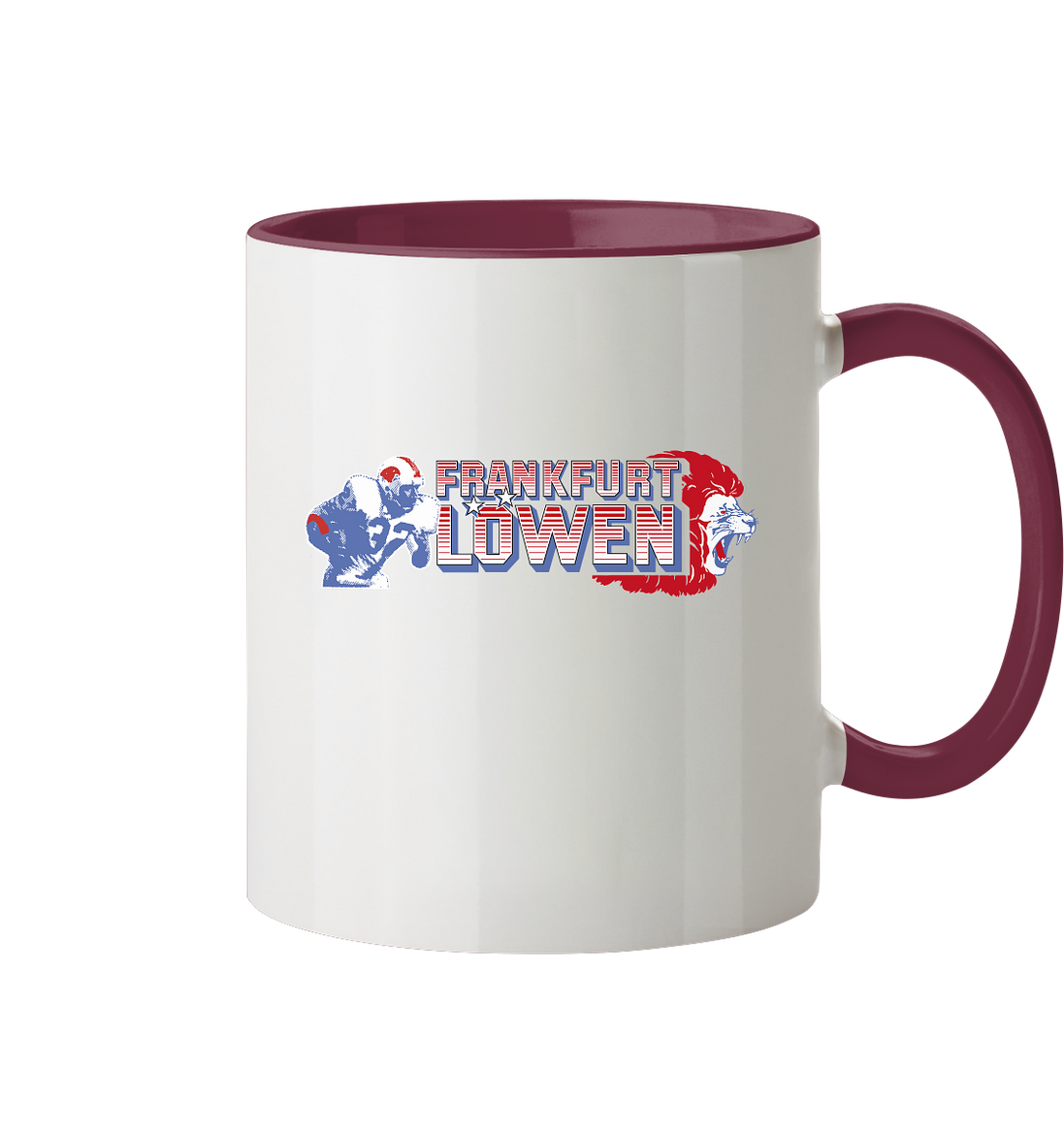 Frankfurt Löwen Tasse zweifarbig
