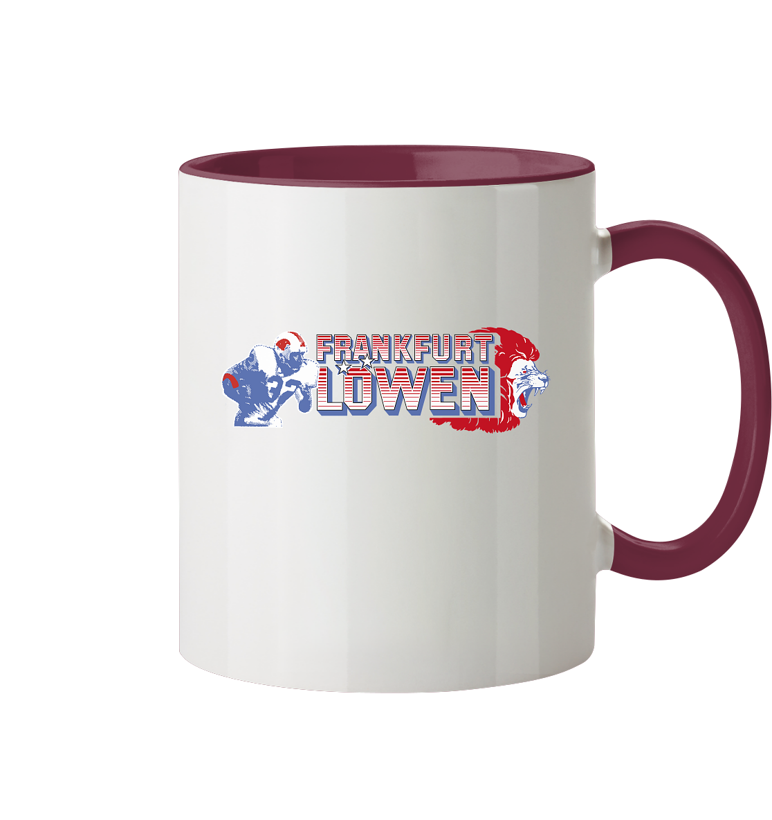 Frankfurt Löwen Tasse zweifarbig