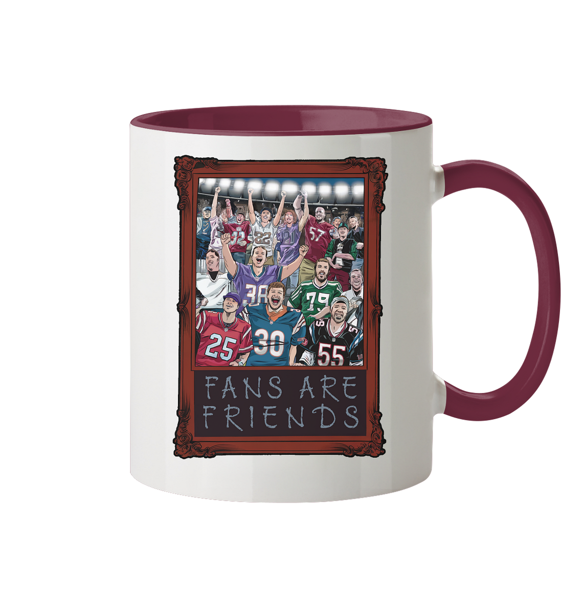Fans are Friends  - Tasse zweifarbig