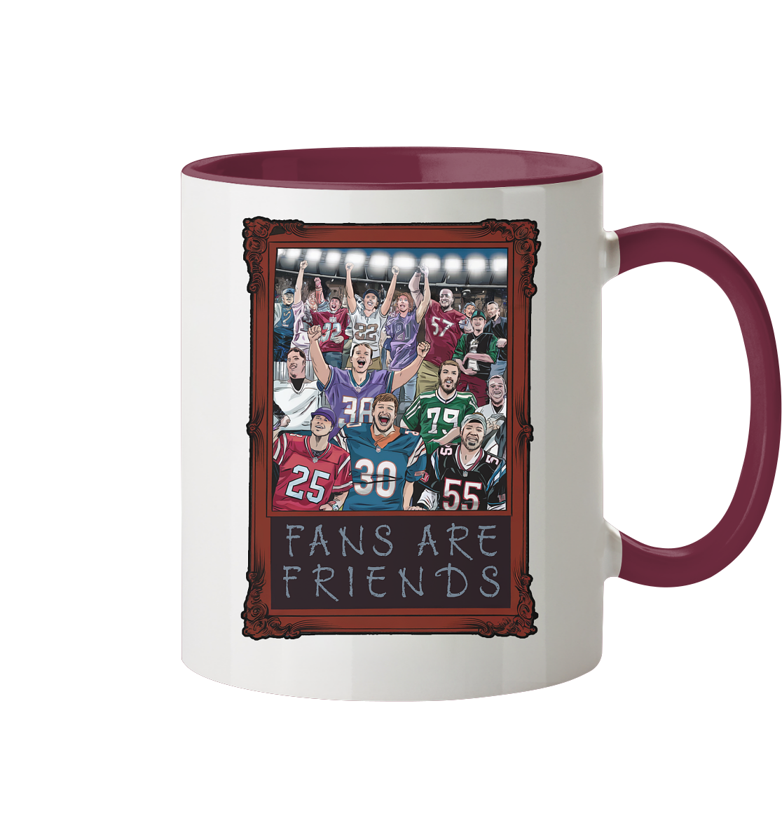 Fans are Friends  - Tasse zweifarbig