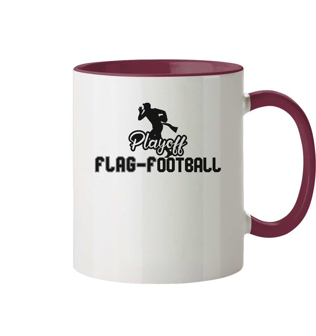 Playoff Flag Football Men Black - Two-Tone Mug