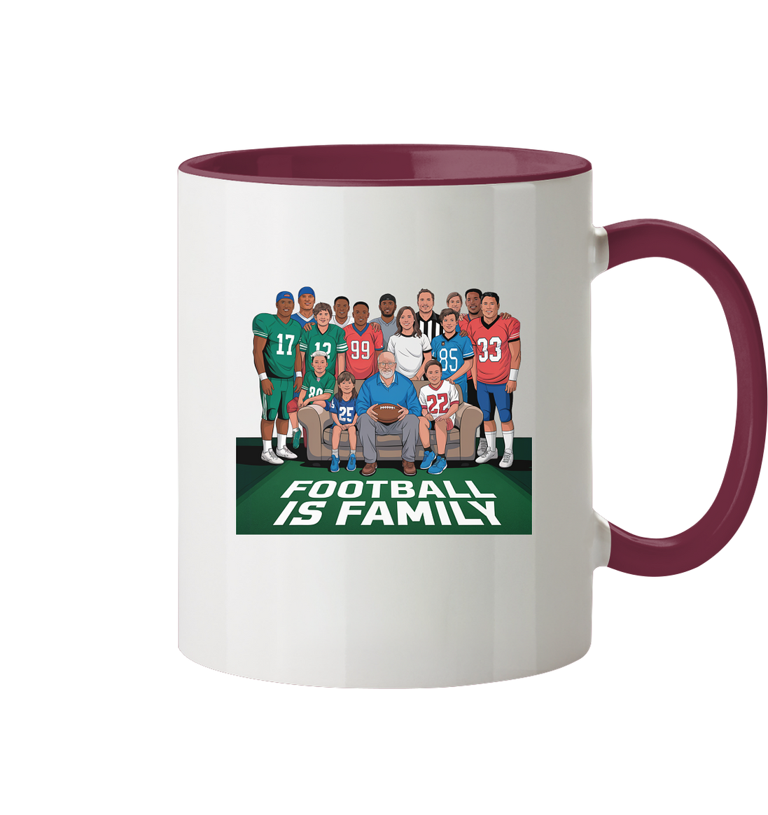 Football is Family - Two-Tone Mug