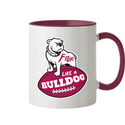 Fight like a Bulldog - Tasse zweifarbig