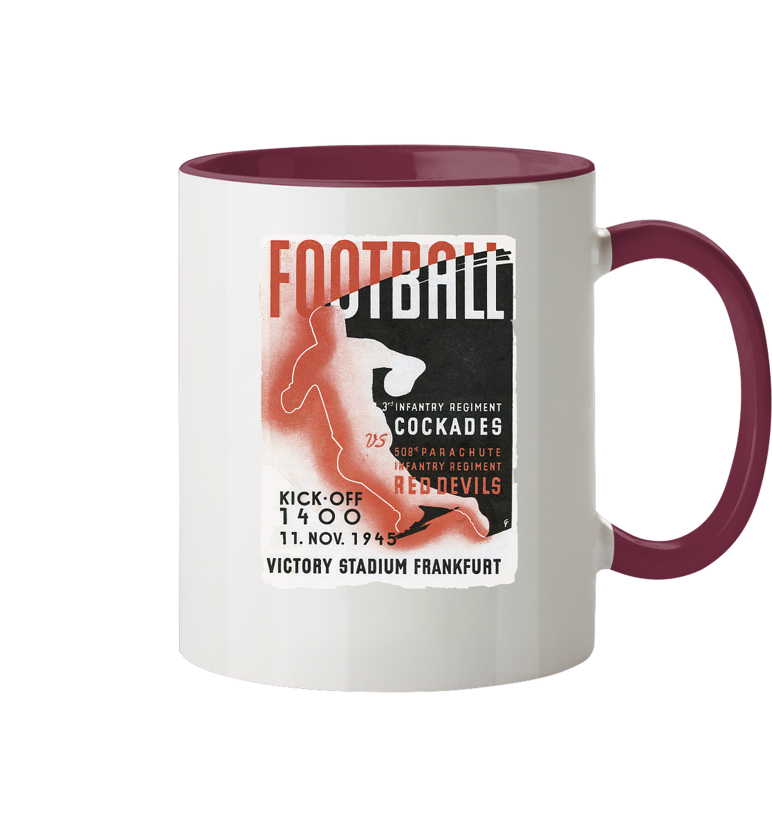 Red Devils Frankfurt 1945 - Tasse zweifarbig