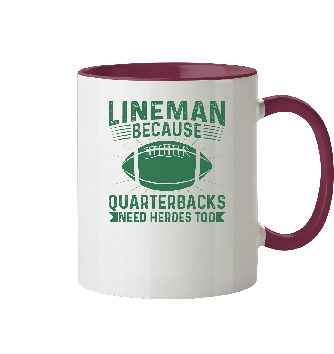 Lineman Heroes Green - Tasse zweifarbig
