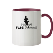 Playoff Flag Football  Women black  - Tasse zweifarbig