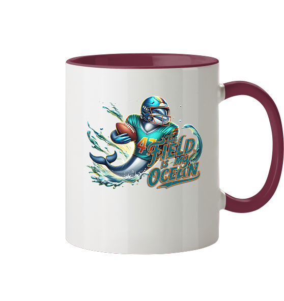 The Field is my Ocean - Tasse zweifarbig