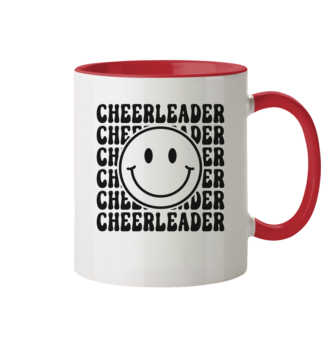 Cheerleader Smiley - Two-tone mug