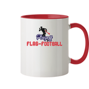 Playoff Flag Football  Men red - Tasse zweifarbig