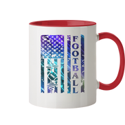 USA Football Flag - Two-Tone Mug