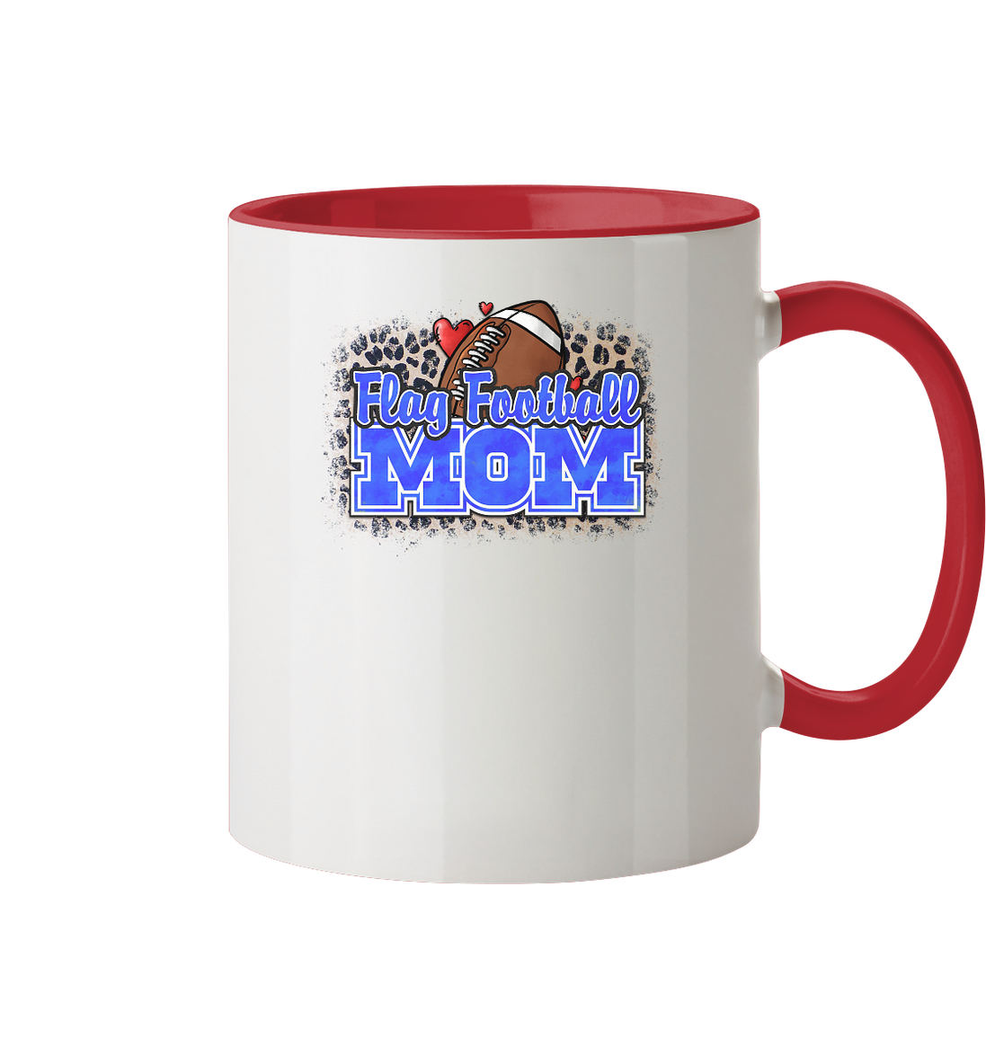 Flag Football Mom - Two-Tone Mug