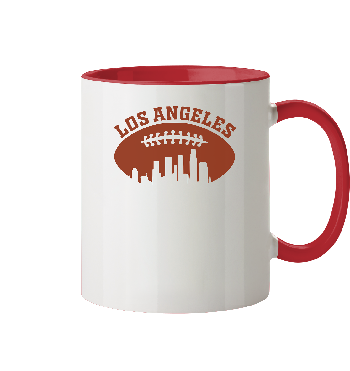 Los Angeles Football Silhouette - Tasse zweifarbig