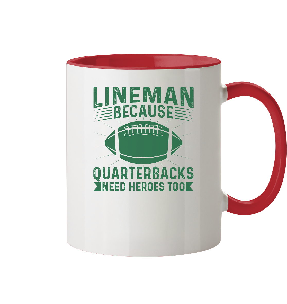 Lineman Heroes Green - Tasse zweifarbig