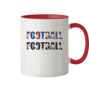 Football Silhouette - Tasse zweifarbig