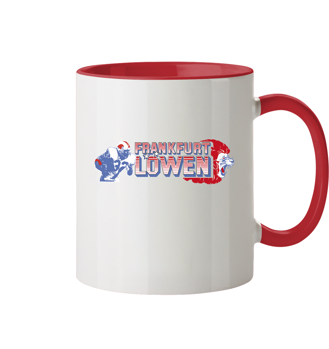 Frankfurt Löwen Tasse zweifarbig