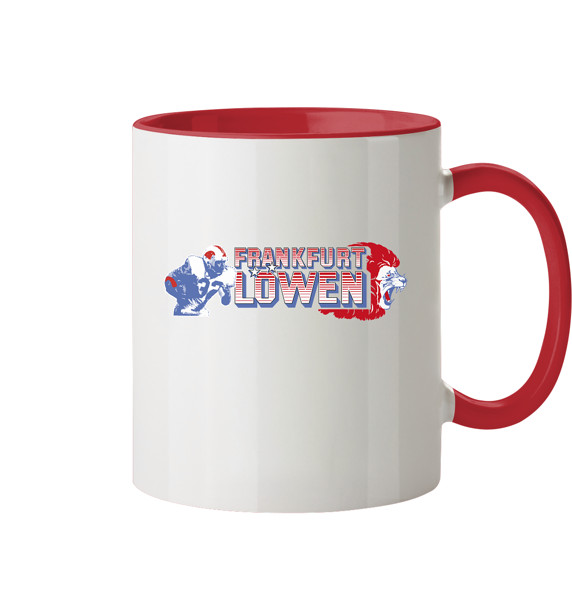 Frankfurt Löwen Tasse zweifarbig