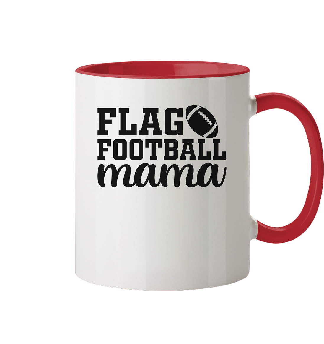 Flag Football Mom - Two-Tone Mug