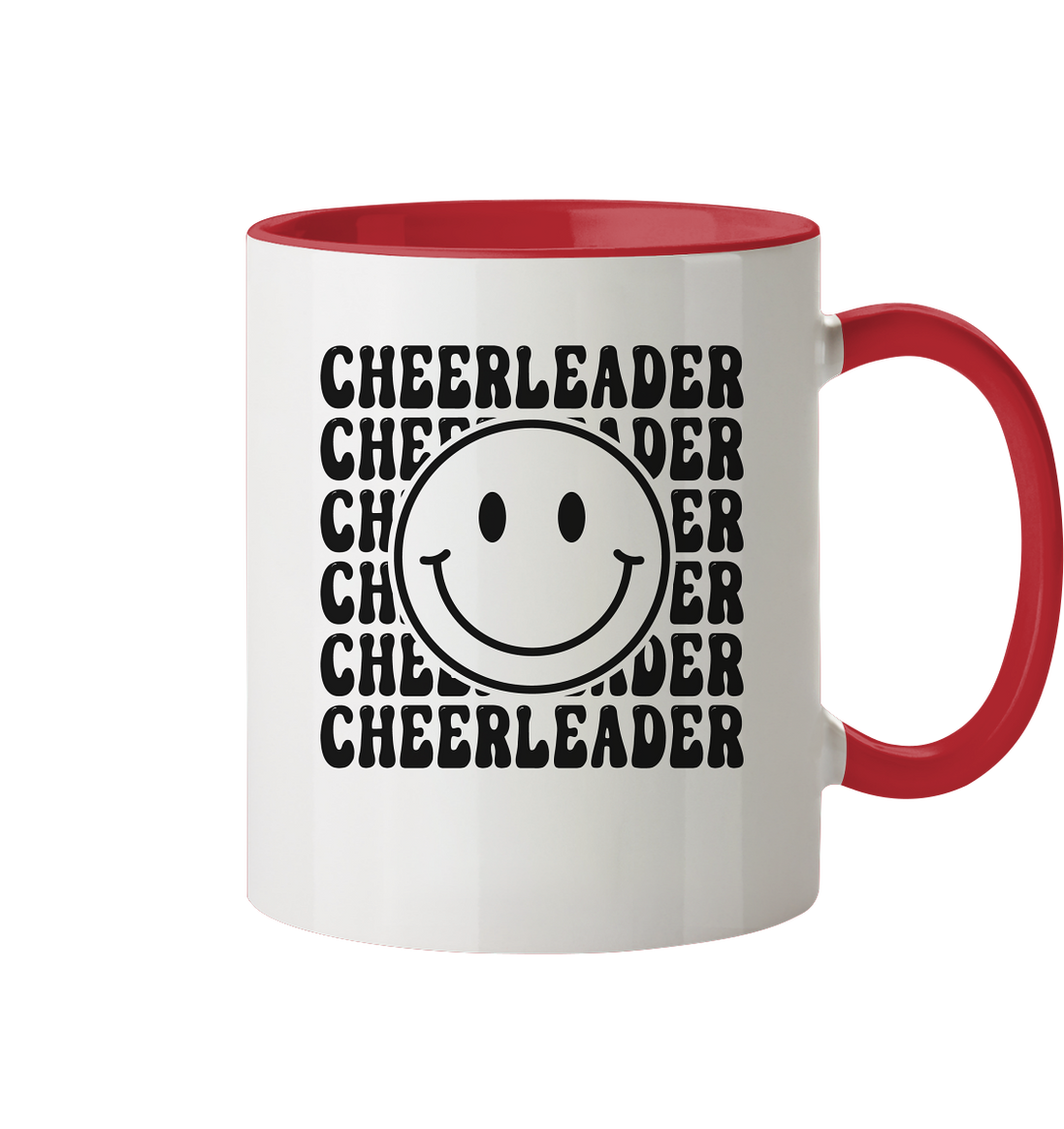 Cheerleader Smiley - Two-tone mug