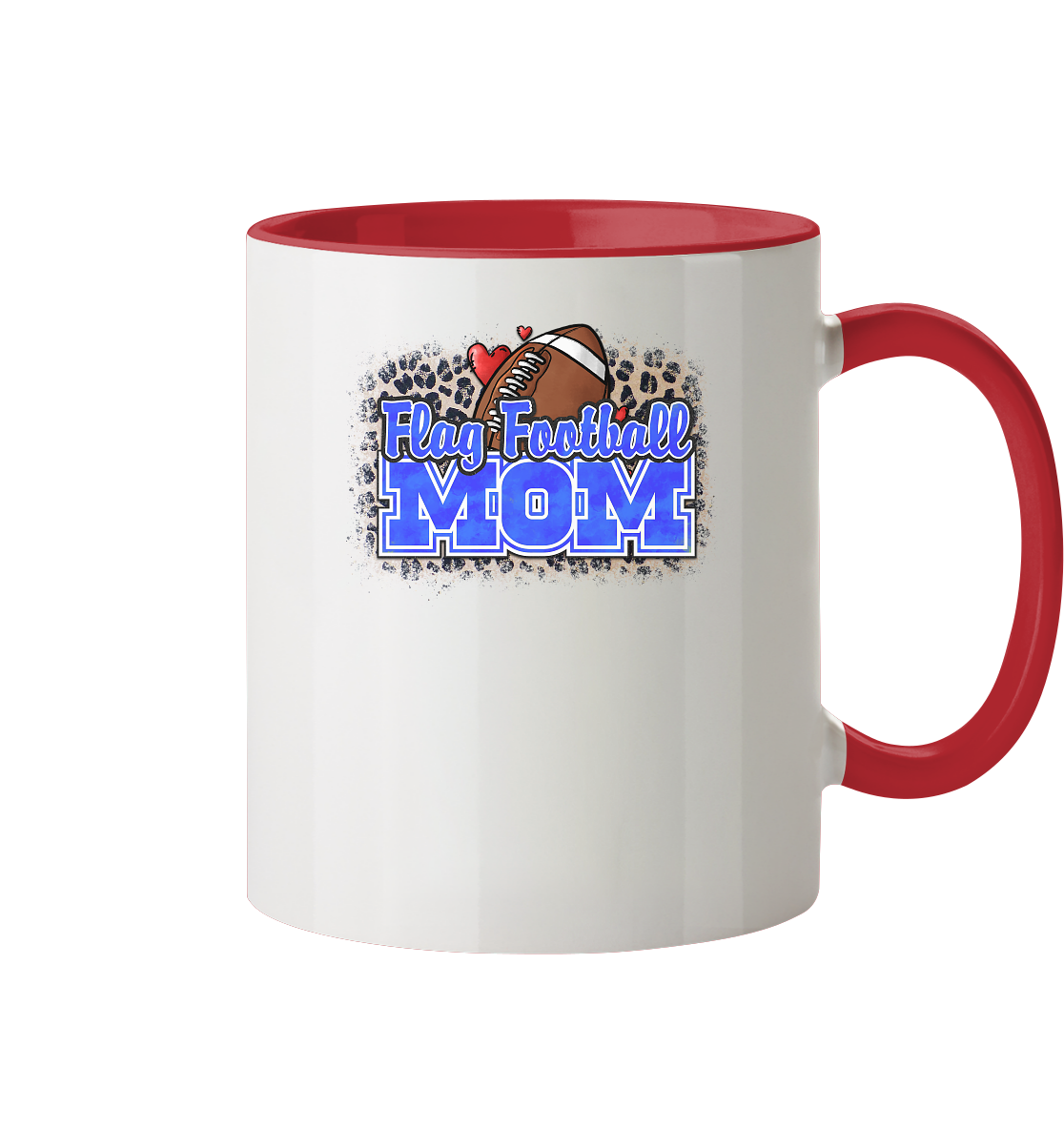 Flag Football Mom - Two-Tone Mug