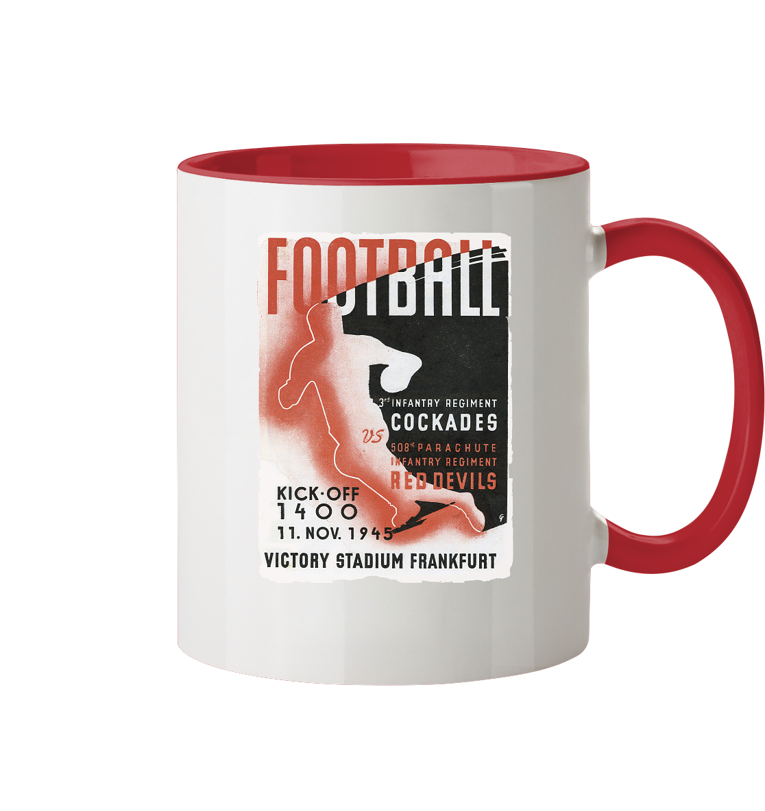 Red Devils Frankfurt 1945 - Tasse zweifarbig