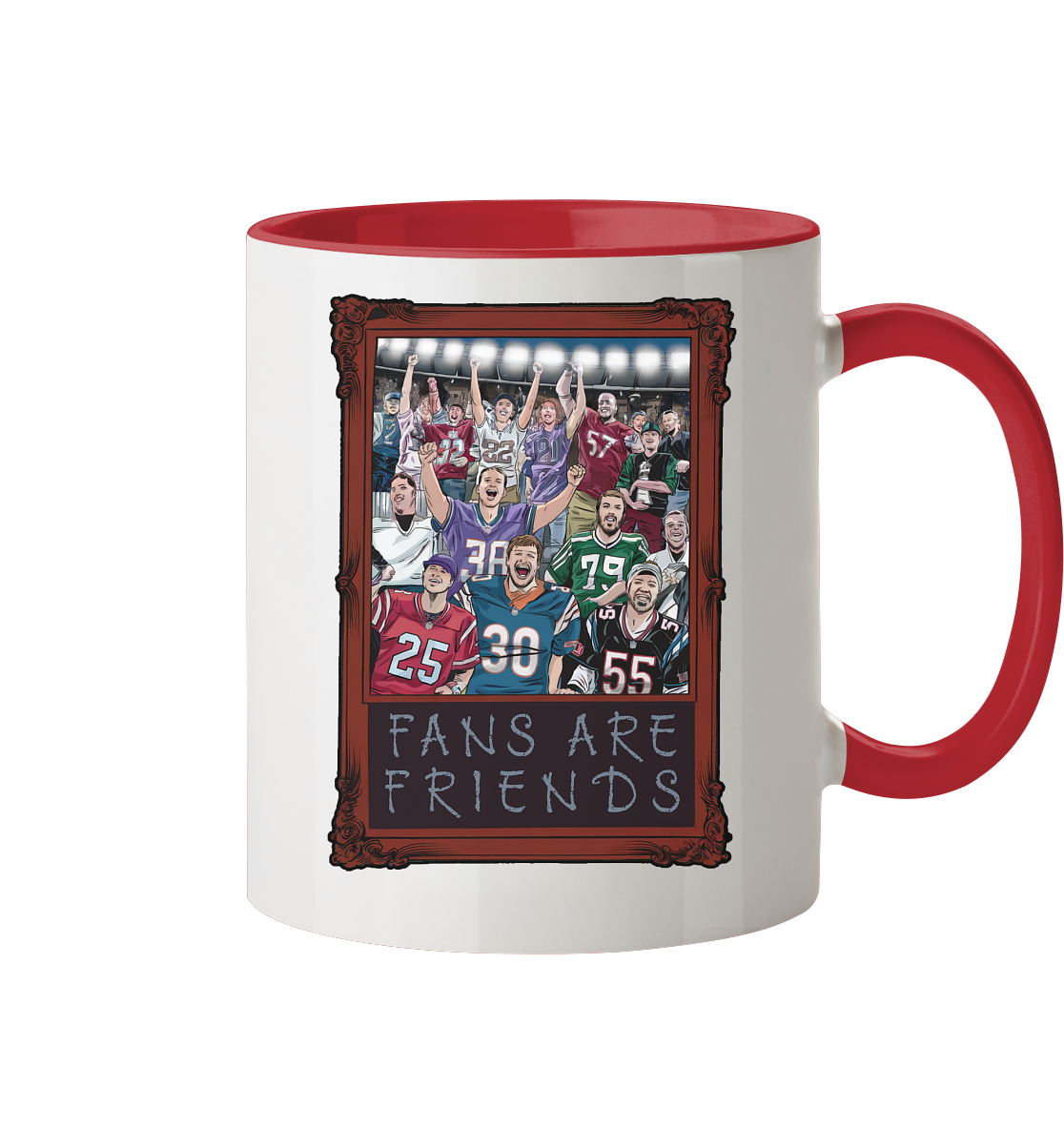 Fans are Friends  - Tasse zweifarbig