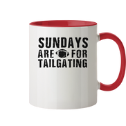 Sundays are for Tailgating  - Tasse zweifarbig