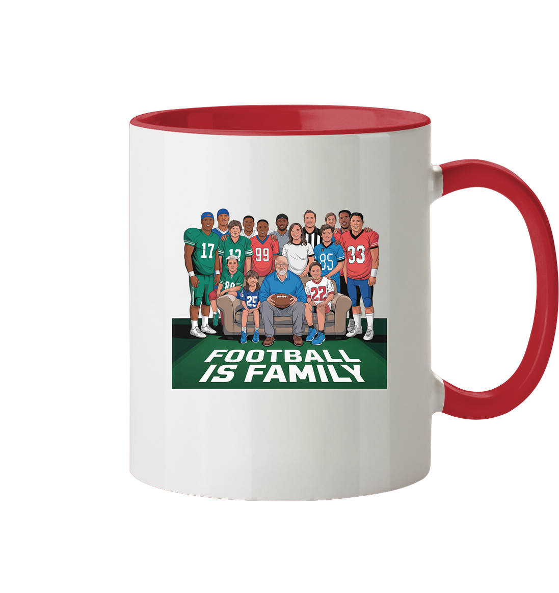Football is Family - Two-Tone Mug