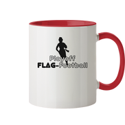 Playoff Flag Football  Women black  - Tasse zweifarbig