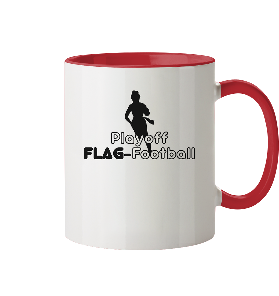 Playoff Flag Football  Women black  - Tasse zweifarbig
