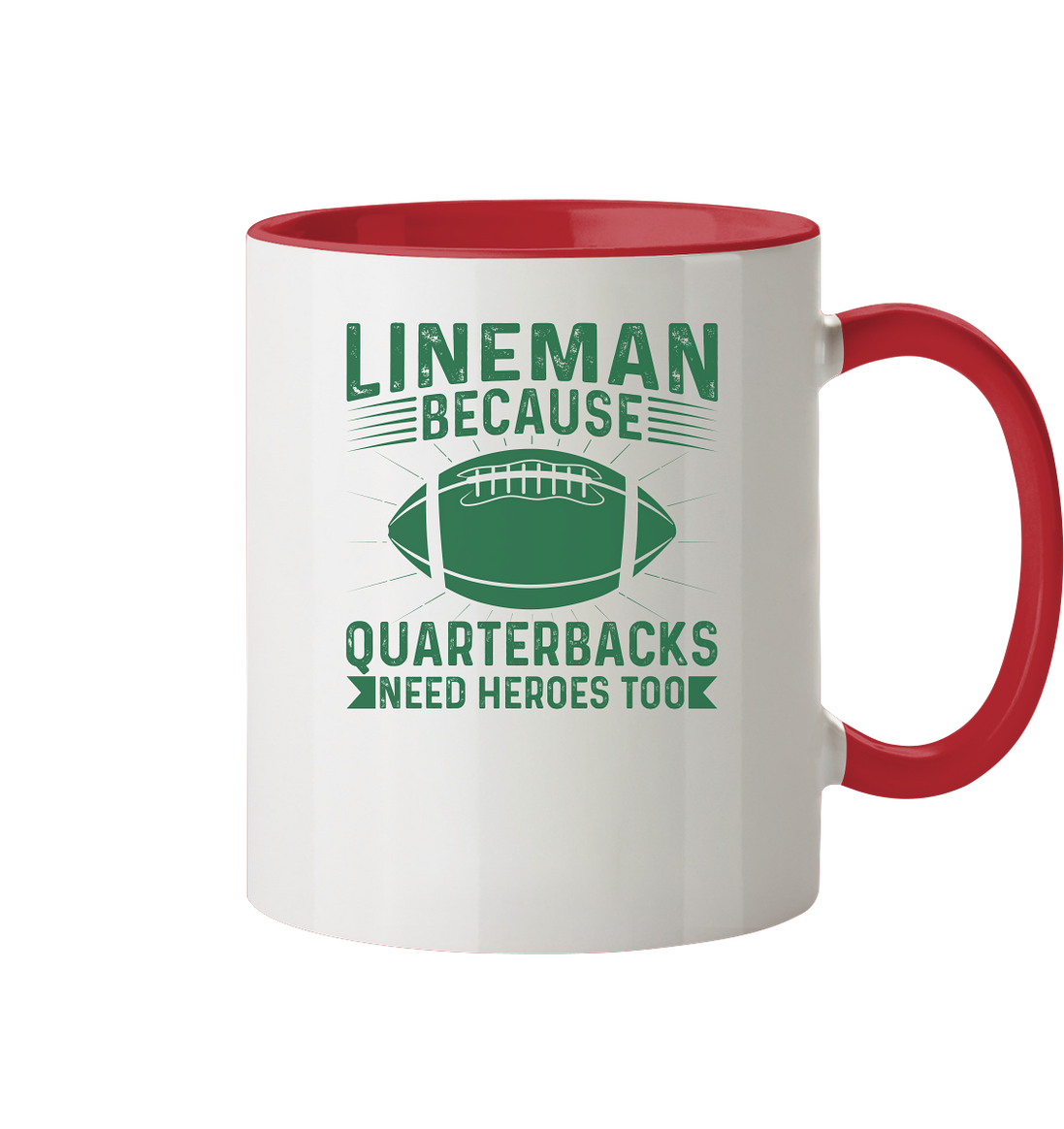 Lineman Heroes Green - Tasse zweifarbig