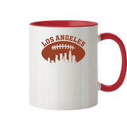 Los Angeles Football Silhouette - Tasse zweifarbig