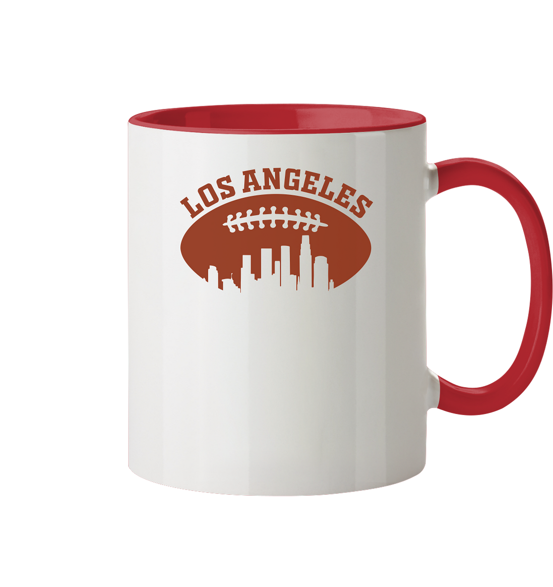 Los Angeles Football Silhouette - Tasse zweifarbig