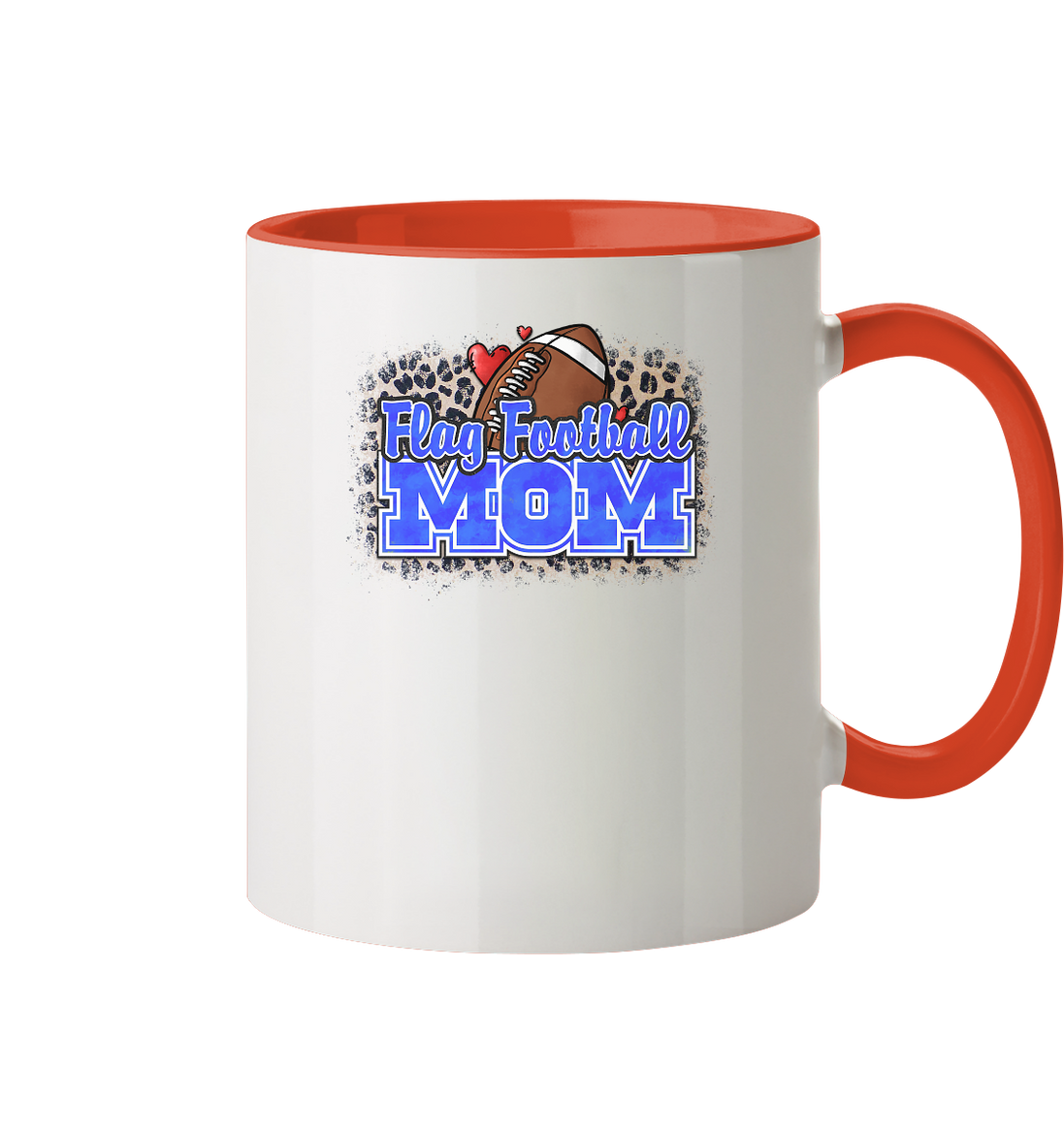 Flag Football Mom - Two-Tone Mug