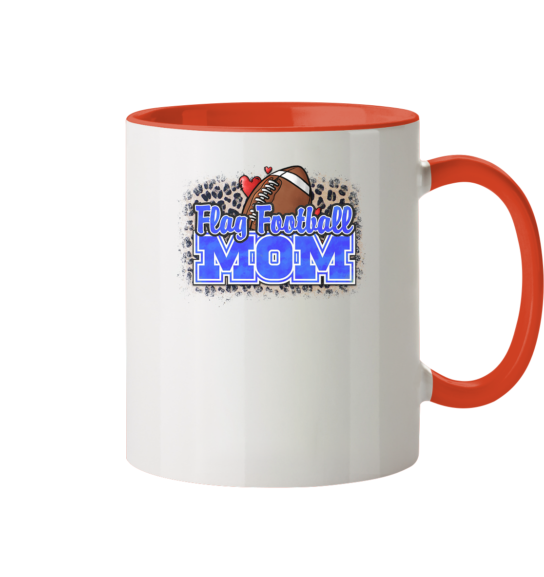 Flag Football Mom - Two-Tone Mug