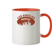 Los Angeles Football Silhouette - Tasse zweifarbig