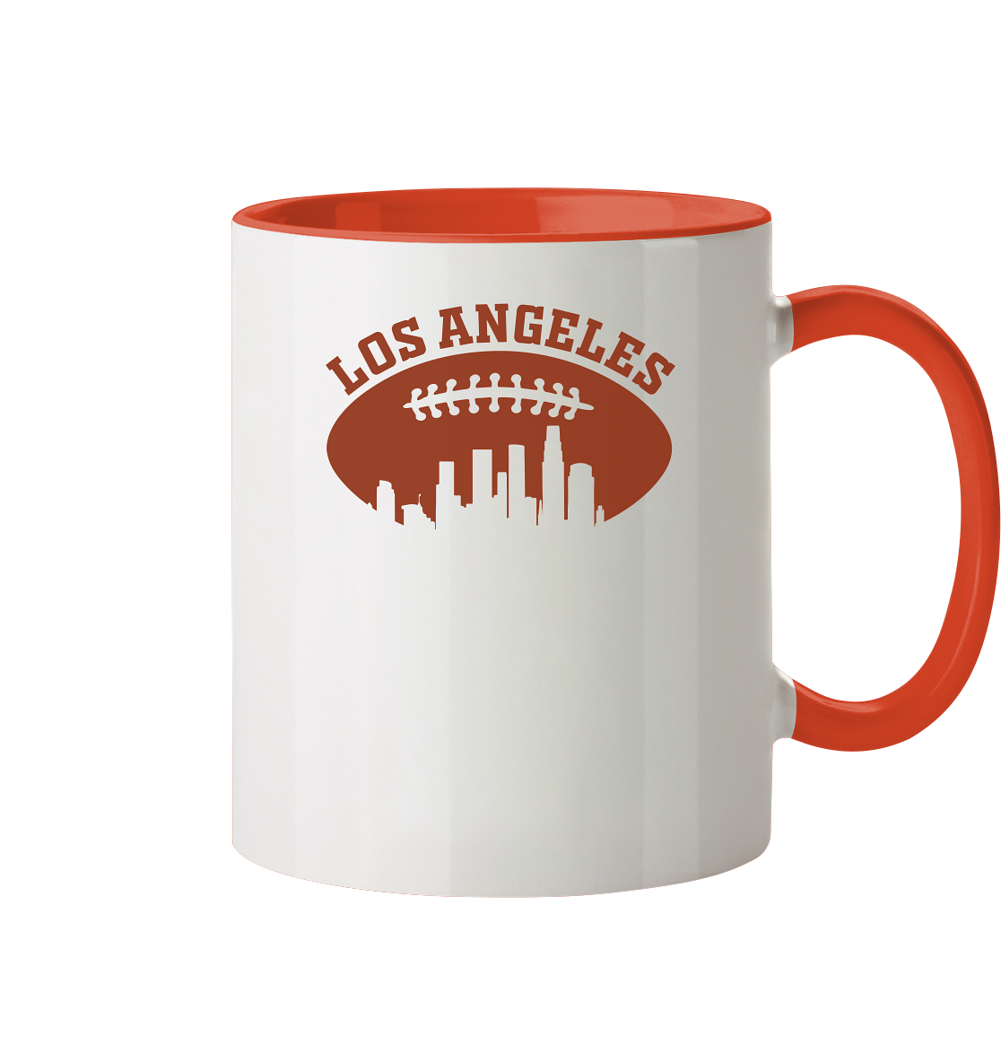 Los Angeles Football Silhouette - Tasse zweifarbig