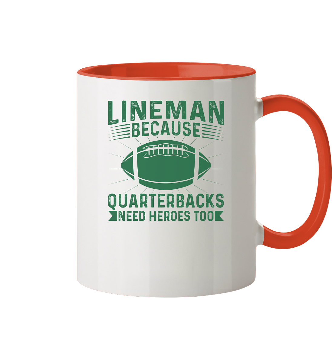 Lineman Heroes Green - Tasse zweifarbig