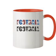 Football Silhouette - Tasse zweifarbig