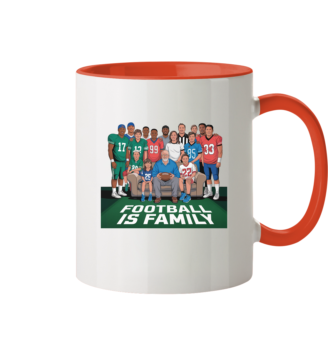 Football is Family - Two-Tone Mug