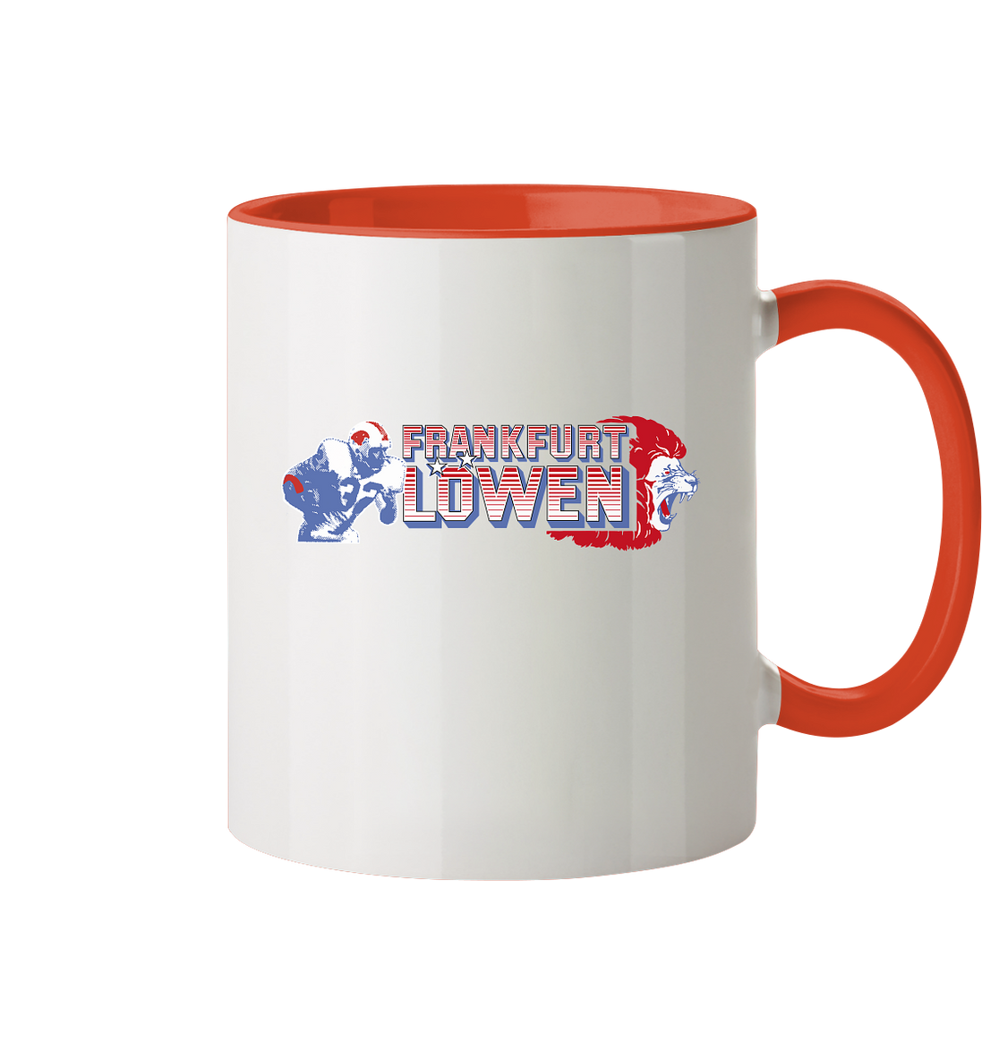 Frankfurt Löwen Tasse zweifarbig