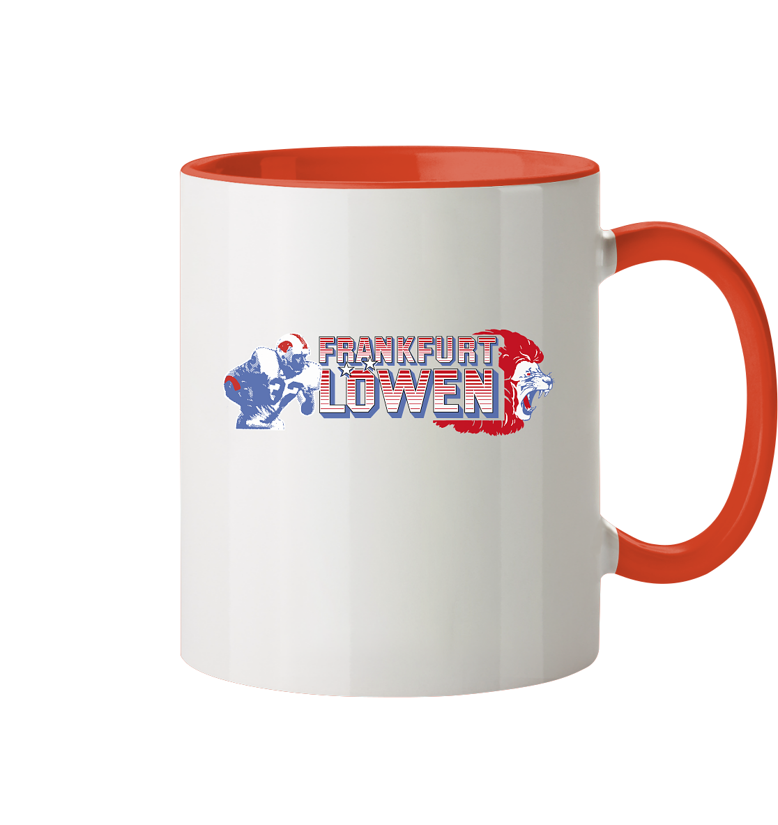 Frankfurt Löwen Tasse zweifarbig