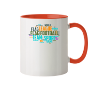 Flag Football Word Bubble - Two-Tone Mug