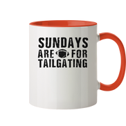 Sundays are for Tailgating  - Tasse zweifarbig